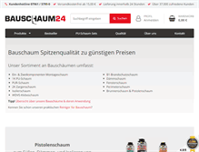Tablet Screenshot of bauschaum24.de